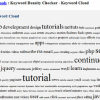Keyword Density tagcloud